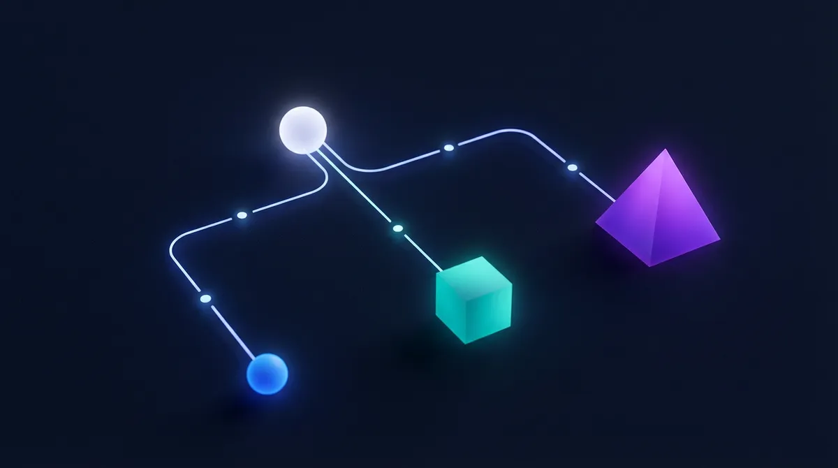 양자화 방식 선택에 따른 분기 경로를 보여주는 추상적 다이어그램